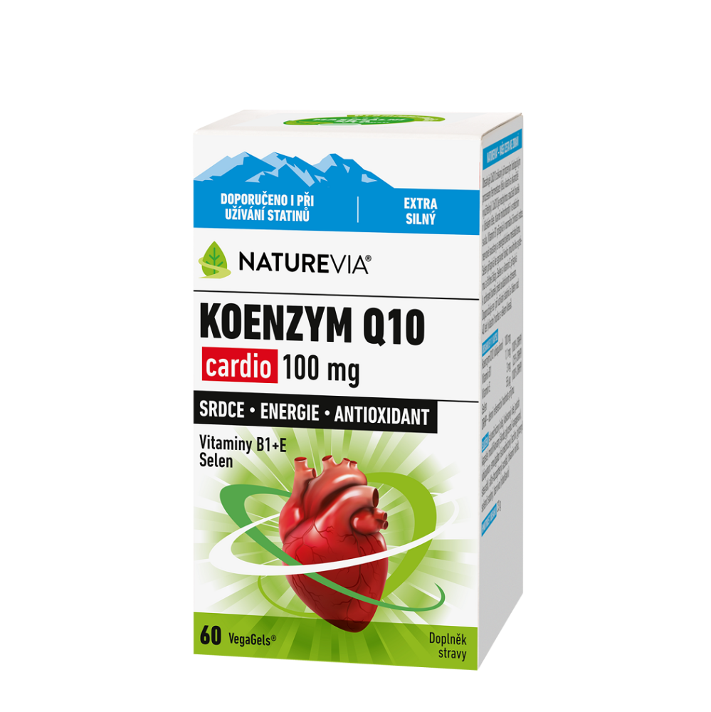 E-shop NATUREVIA Koenzym Q10 cardio 100 mg 60 kapslí