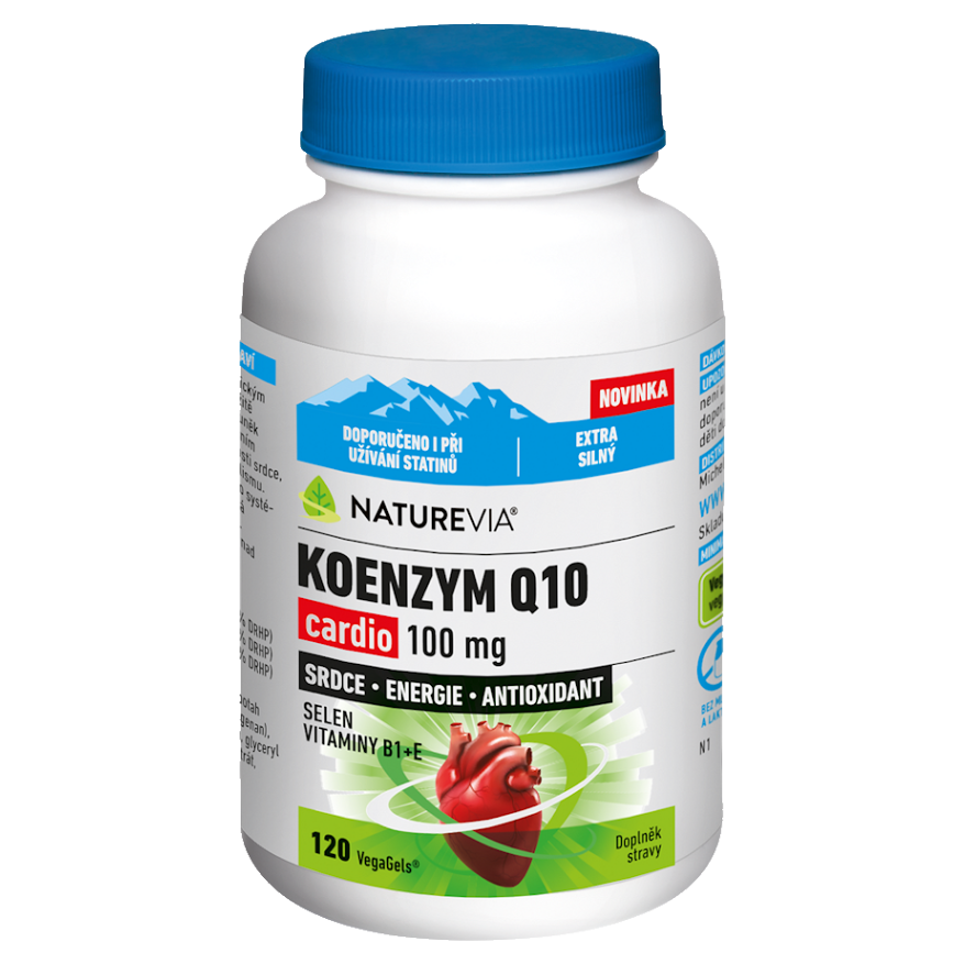 E-shop NATUREVIA Koenzym Q10 cardio 100 mg 120 kapslí
