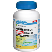 NATUREVIA Magnesium organic BCM 800 mg + B6, 90 kapslí