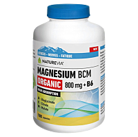 NATUREVIA Magnesium organic BCM 800 mg + B6 180 kapslí