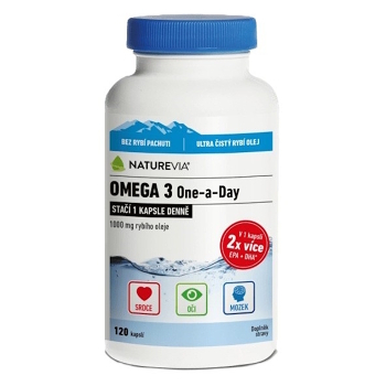 NATUREVIA Omega 3 One a Day 120 kapslí (Omega 3 a rybí olej) - Jednosložkové