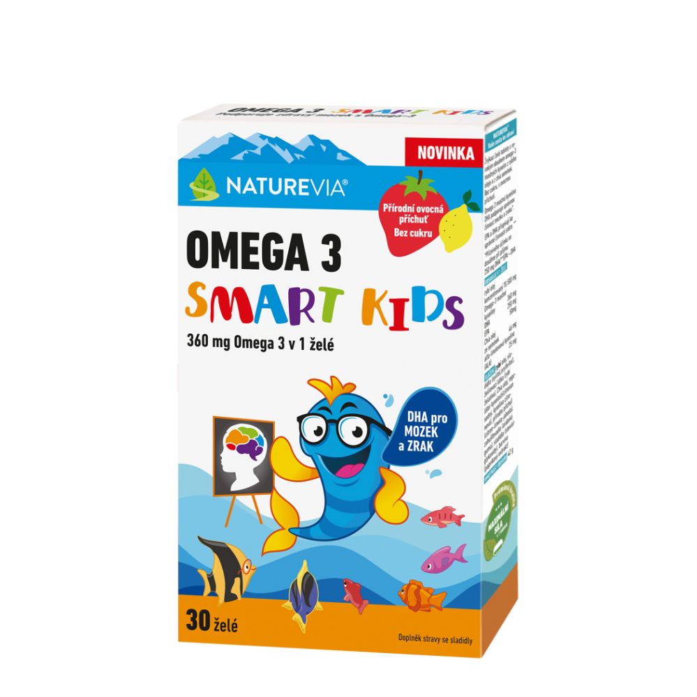 E-shop NATUREVIA Omega 3 smart kids 30 želé