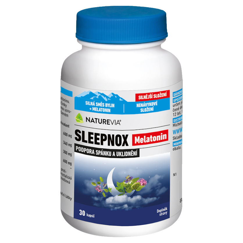 Levně NATUREVIA Sleepnox melatonin 30 kapslí