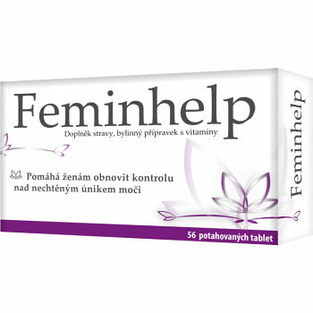 FEMINHELP pro kontrolu úniku moči 56 tablet