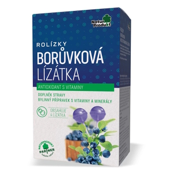 NATURPRODUKT Rolízky borůvková lízátka multivitamin 4 ks (Vitamíny a multivitamíny pro děti) - Vícesložkové