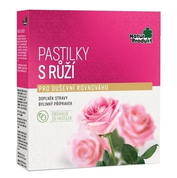 NATURPRODUKT Pastilky s růží 20 kusů (Vitamín C) - Vícesložkové
