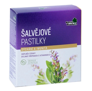 NATURPRODUKT Šalvějové pastilky 20 kusů (Vitamíny a multivitamíny pro děti) - Vícesložkové