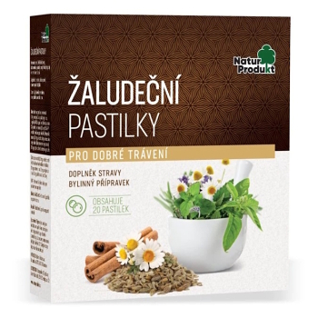 NATURPRODUKT Žaludeční pastilky 20 kusů (Na podporu trávení a vylučování) - Vícesložkové
