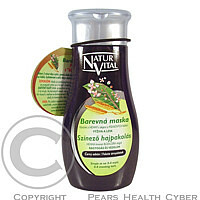 NaturVital - vlasová maska s Hennou černý odstín 250 ml