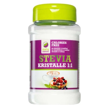 NATUSWEET Stevia Kristalle 1:1 400 g (Sypká sladidla) - Nízkosacharidové (Low Carb)