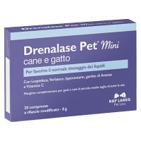 NBF LANES Drenalase Pet Mini Kontrola otoku pro psy a kočky 20 tablet