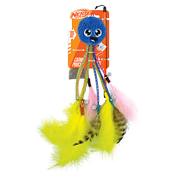 NERF CAT Hračka pro kočky chobotnička s rolničkami a hůlkou 30 cm (Hračky pro kočky)