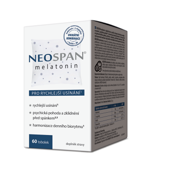 NEOSPAN Melatonin 60 tobolek (Na spánek)