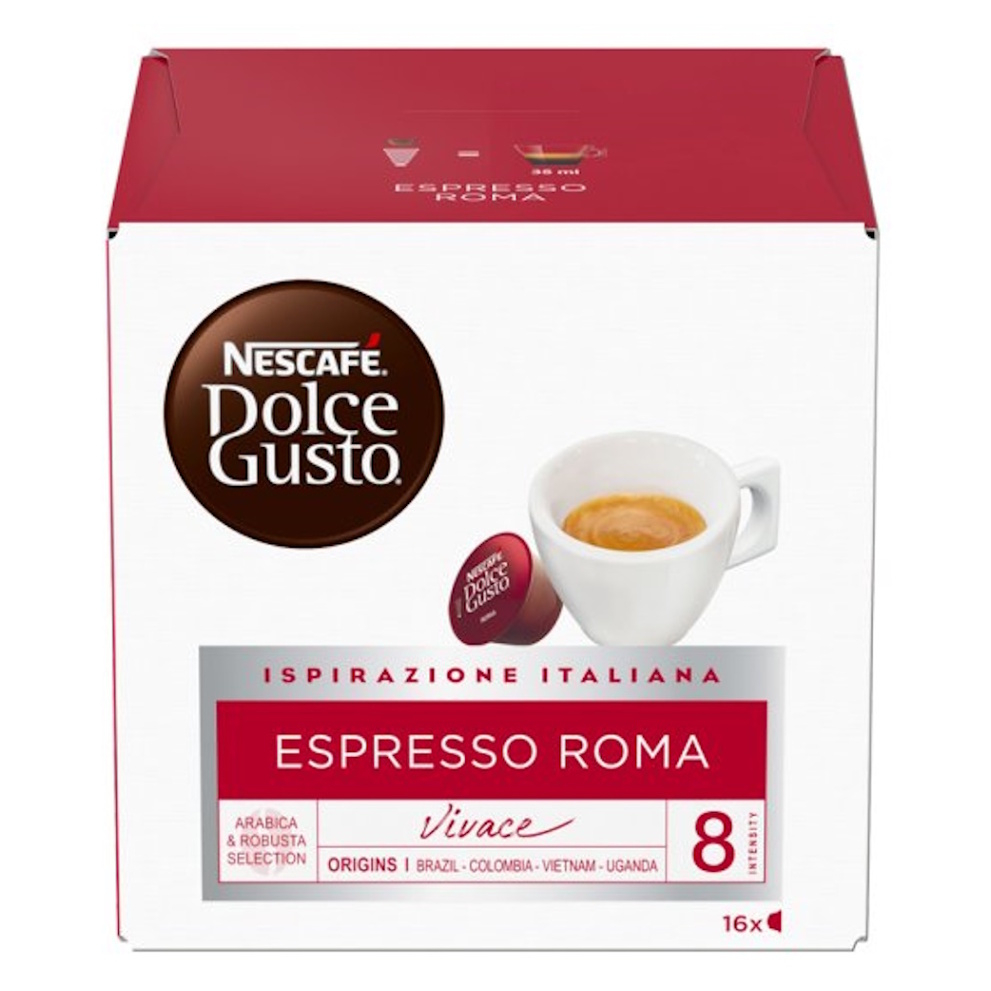 Levně NESCAFÉ Dolce Gusto espresso Roma 16 kapslí