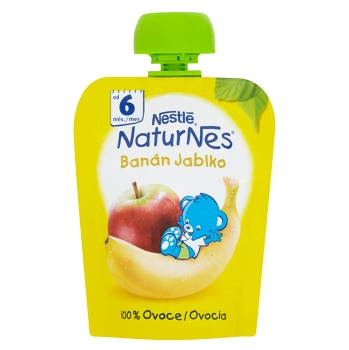 NESTLÉ Naturnes Ovocná kapsička Banán Jablko 90 g