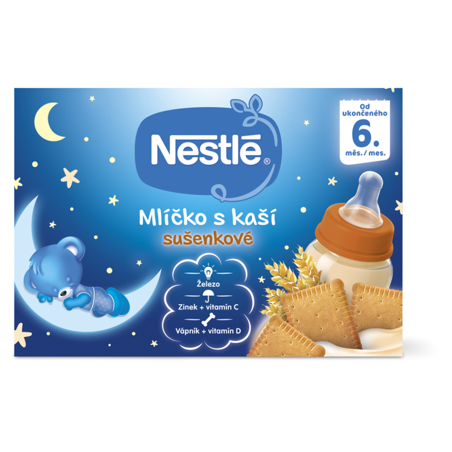 Fotografie Nestlé Mlíčko s kaší Sušenkové 200 ml