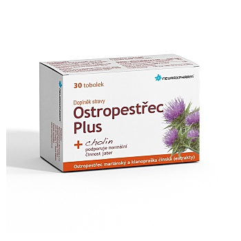 NEURAXPHARM Ostropestřec plus 30 tobolek (Detoxikace jater, očista jater)