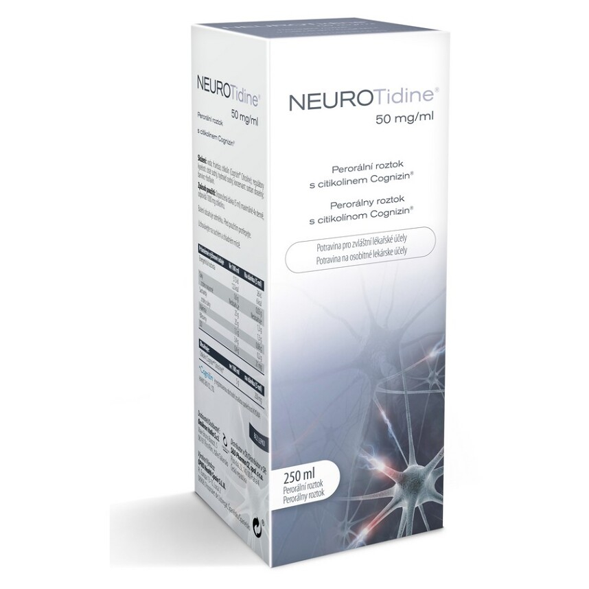 NEUROTIDINE 50mg/ml perorální roztok 250 ml