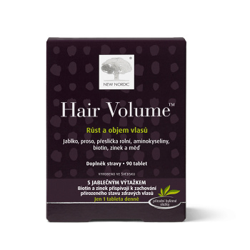 NEW NORDIC Hair volume 90 tablet, expirace 31.08.2024