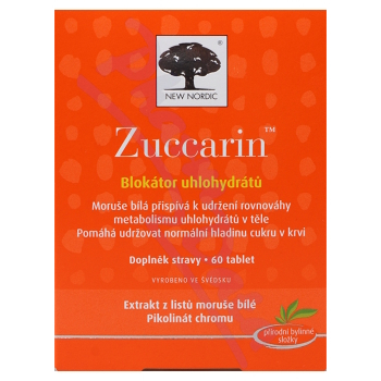 NEW NORDIC Zuccarin 60 tablet (Doplňky stravy na hubnutí, dietu) - Vícesložkové