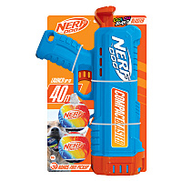 NERF DOG Dárková sada kompaktní blaster 30 cm a tenisové míčky 2 kusy