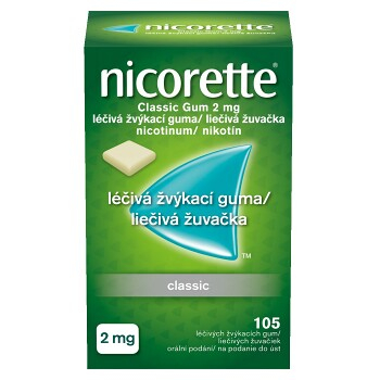 NICORETTE Classic 2 mg Léčivá žvýkací guma 105 kusů