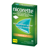 NICORETTE Freshfruit 4 mg Léčivá žvýkací guma 30 kusů NICORETTE Freshfruit 4 mg Léčivá žvýkací guma 30 kusů