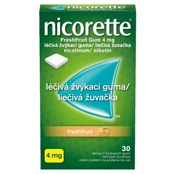NICORETTE Freshfruit 4 mg Léčivá žvýkací guma 30 kusů