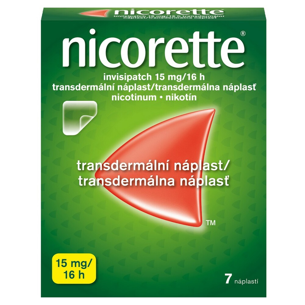 Levně NICORETTE Invisipatch 15 mg/16 h náplast 7 kusů