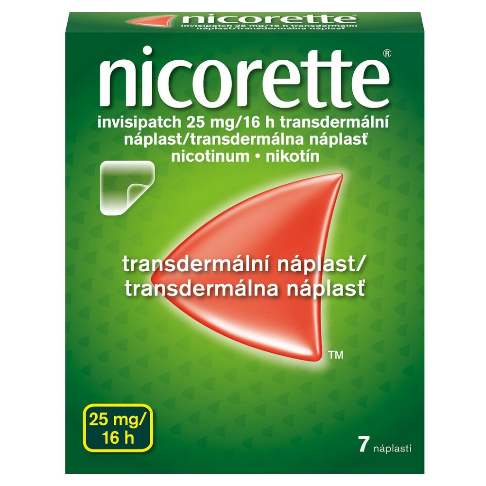 Levně NICORETTE Invisipatch 25 mg/16 náplast 7 kusů