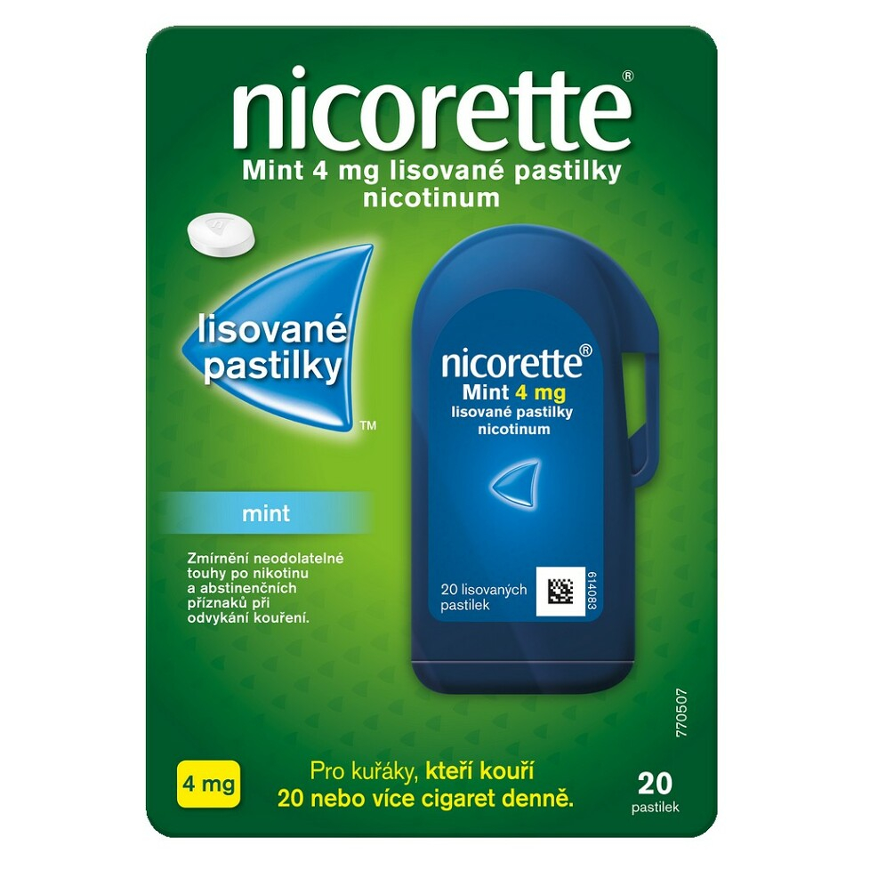 E-shop NICORETTE Mint 4 mg Lisované pastilky 20 kusů