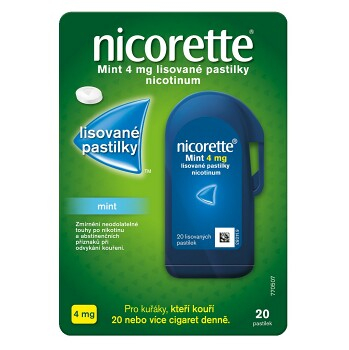 NICORETTE Mint 4 mg Lisované pastilky 20 kusů
