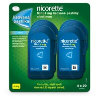 NICORETTE Mint 4 mg lisované pastilky 4 x20 ks