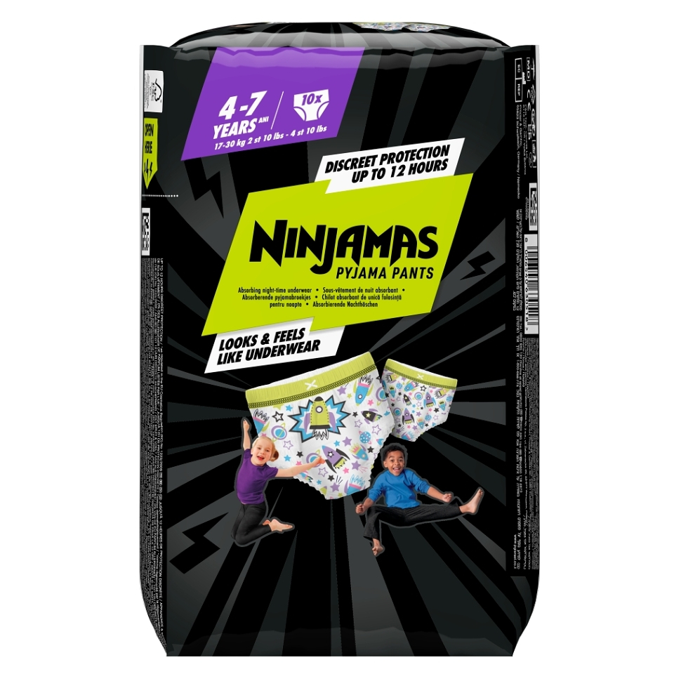 Levně PAMPERS Ninjamas pants S7 Space 17- 30 kg 10 kusů
