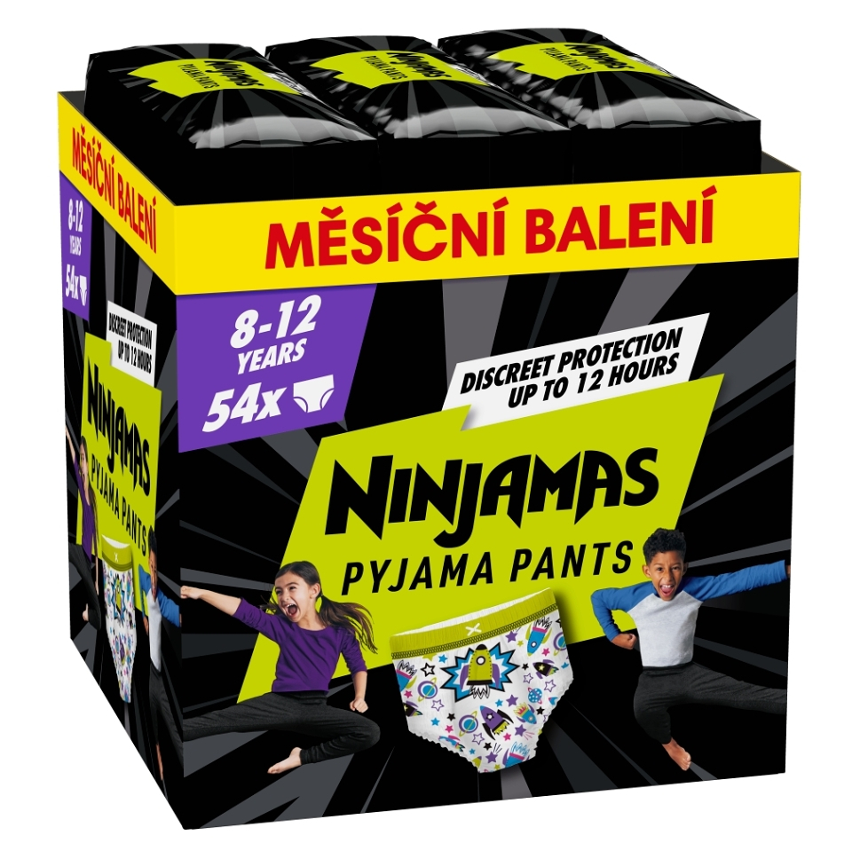 Levně PAMPERS Ninjamas pants S8 Space 27 - 43 kg 54 kusů