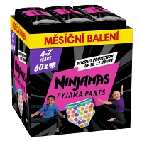 PAMPERS Ninjamas pants S7 Heart 17- 30 kg 60 kusů