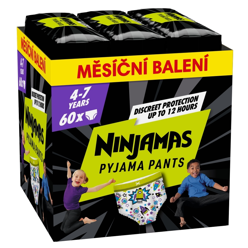 E-shop PAMPERS Ninjamas pants S7 Space 17- 30 kg 60 kusů