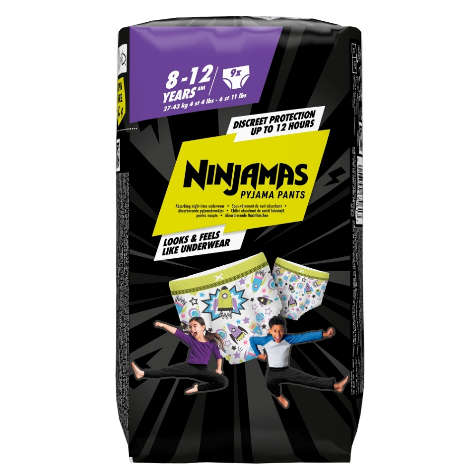 E-shop PAMPERS Ninjamas pants S8 Space 27 - 43 kg 9 kusů