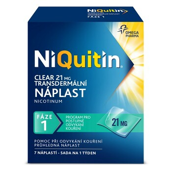 NIQUITIN Clear 21 mg 7 ks náplastí