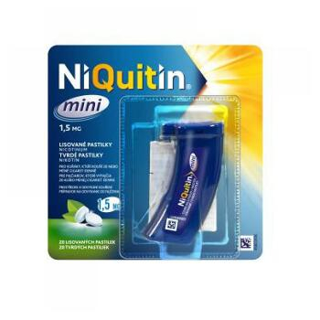 NIQUITIN Mini Pastilky rozpustné v ústech 1,5 mg x 20 kusů