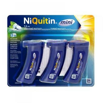 NIQUITIN Mini Pastilky rozpustné v ústech 1,5 mg x 60 kusů