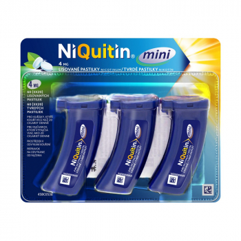 NIQUITIN Mini pastilky rozpustné v ústech 4 mg 60 kusů