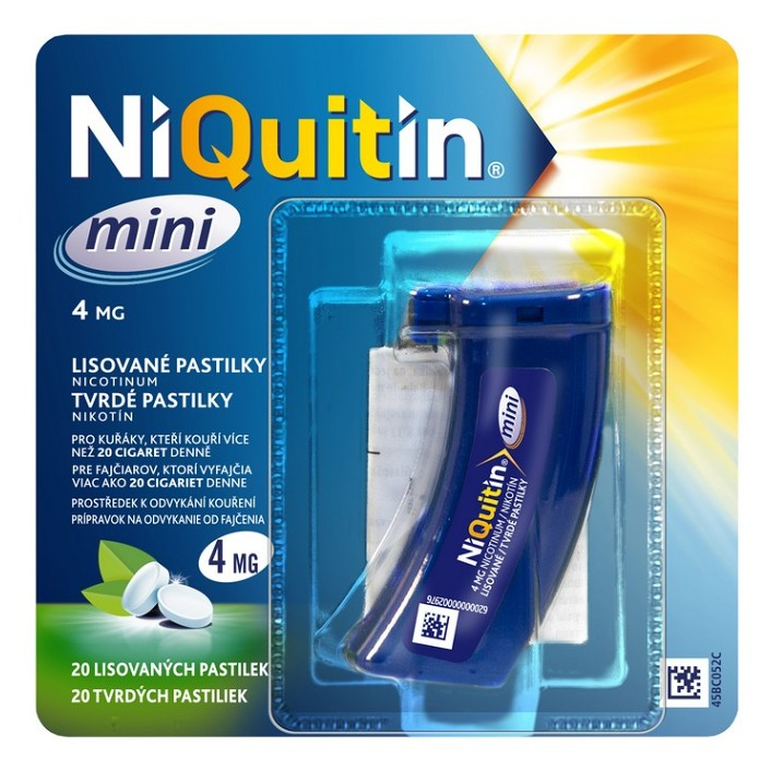 NIQUITIN Mini pastilky rozpustné v ústech 4 mg 20 kusů