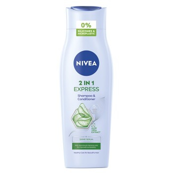 NIVEA 2v1 Care Express Pečující šampon a kondicionér 250 ml (Šampony na normální vlasy)