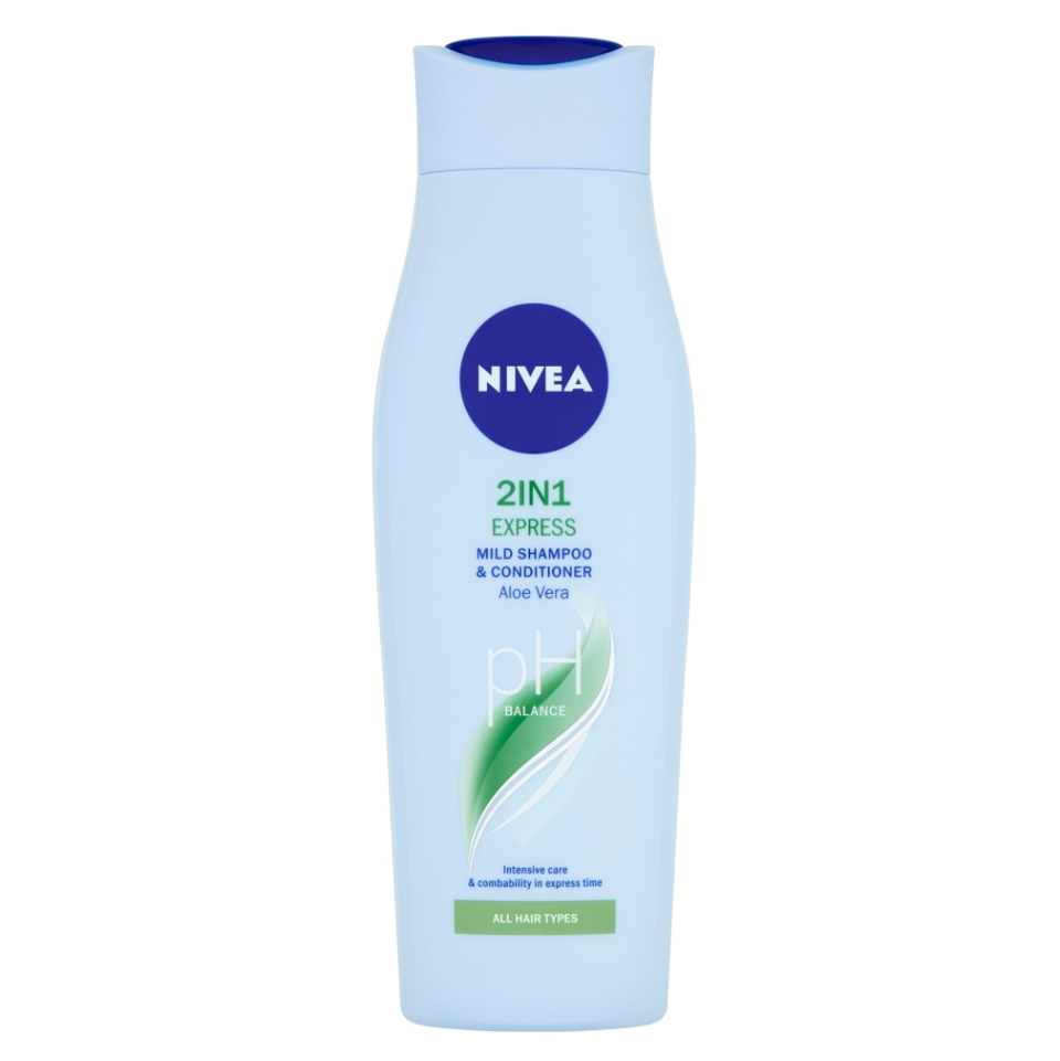 Levně NIVEA 2v1 Care Express Pečující šampon a kondicionér 250 ml