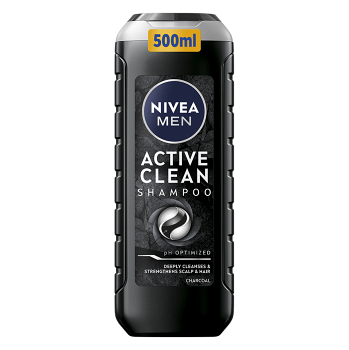 NIVEA MEN Active Clean šampon 500 ml (Šampony na normální vlasy) - Čistící