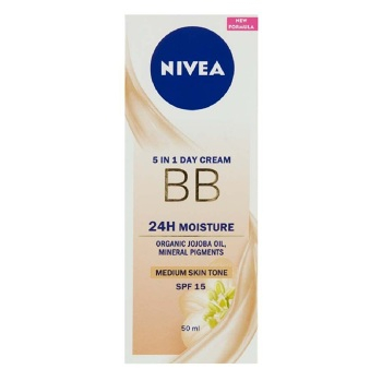 NIVEA Zkrášlující denní BB krém 5 v 1 pro střední až tmavší odstín pleti OF 15 50 ml
