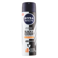 NIVEA Black&White Invisible Ultimate Impact Antiperspirant sprej pro muže 150 ml