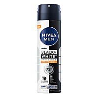 NIVEA Black&White Invisible Ultimate Impact Antiperspirant sprej pro muže 150 ml