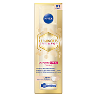 NIVEA CC krém Cellular Luminous světlý 40 ml, Určené (na): Hydratace, Druh zboží: Pleťový krém, Objem (ml): 40 ml, Klíčová vlastnost: Hydratační